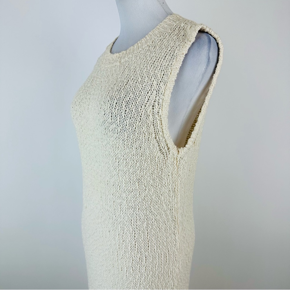 Anthropologie Callahan Isla Knit Midi Dress Fringe Bottom Size Large - Picture 7 of 11